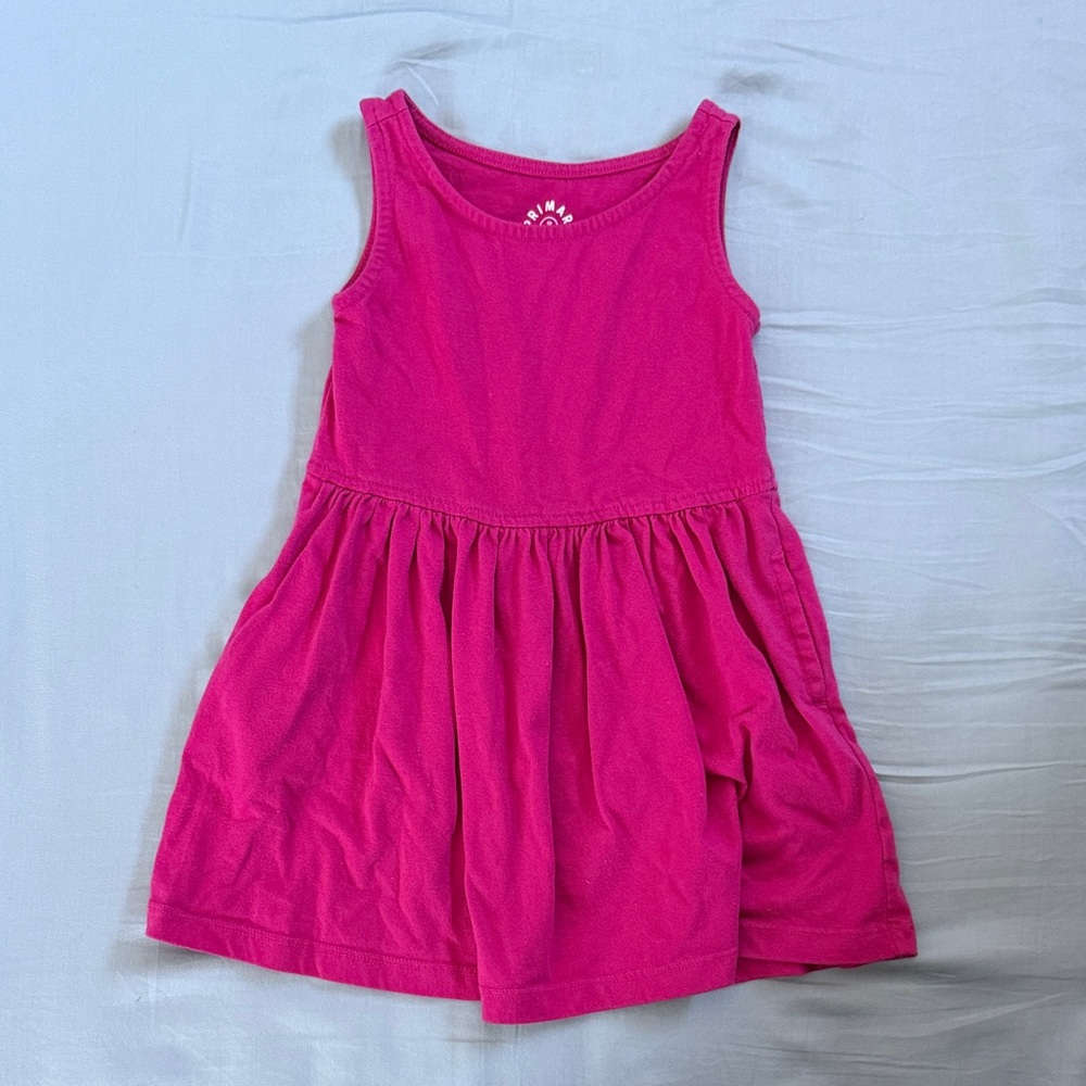 Primary Fuchsia Tank dress 3T